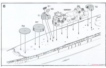 Сборная модель IJN Battleship Yamato (1941) w/Photo-Etched Parts