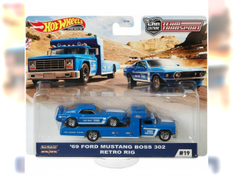 FORD TRUCK RETRO RIG WITH MUSTANG BOSS 302 COUPE