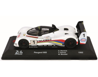 PEUGEOT 905 Evo1bis Sa35 3.5l V10 Team Peugeot Talbot Sport №1 Winner 24h Le Mans (1992) Derek Warwick - Yannik Dalmas - Mark Blundell, White