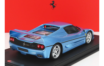 FERRARI F50 Coupe (1995) - Con Vetrina - With Showcase, Azzurro California - Light Blue Met