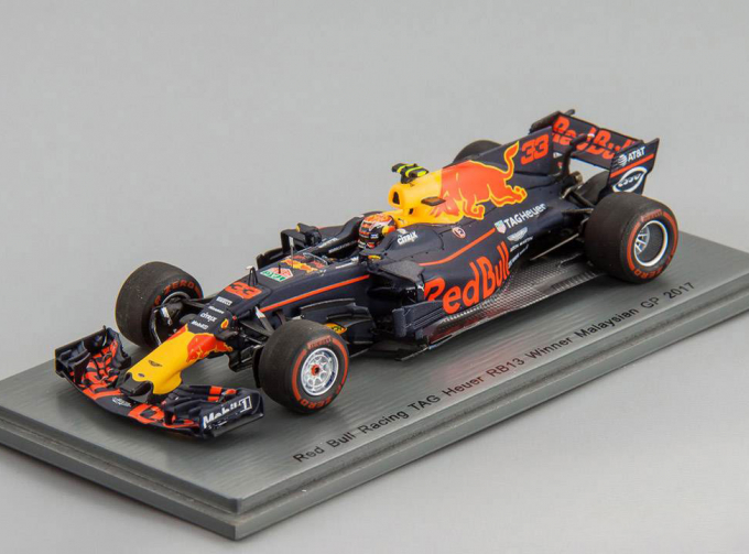 Red Bull Racing #33 Winner Malaysian GP 2017 TAG Heuer RB13 Max Verstappen