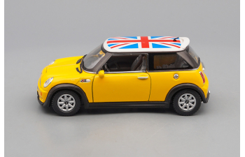 MINI Cooper S Flag Printing, yellow metallic