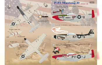 Декаль P-51 Mustang-D The complete set 2 leaf