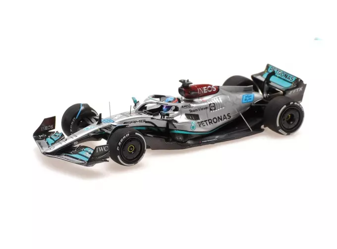 MERCEDES-BENZ GP F1 W13e Team Mercedes-amg Petronas F1 №63 3rd France Gp (2022) George Russel, Silver Green