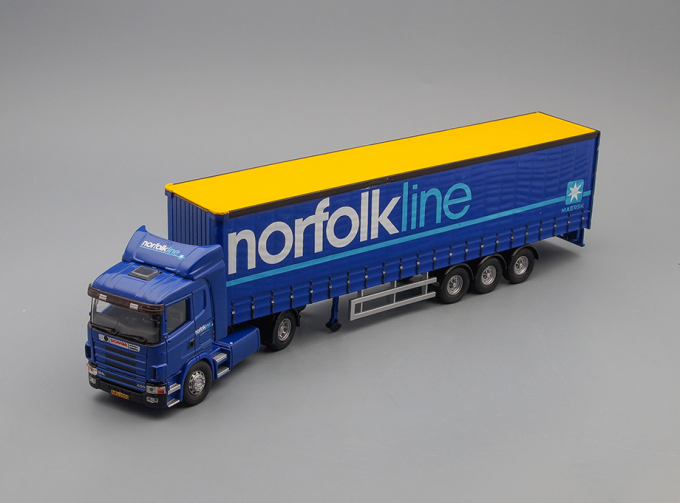 SCANIA Curtainside (Norfolk line), blue