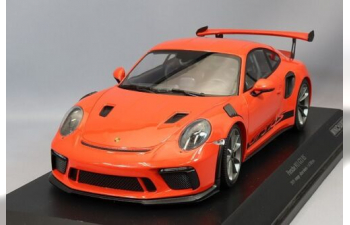 PORSCHE 911 GT3RS (991.2) (2019), orange, platinum wheels