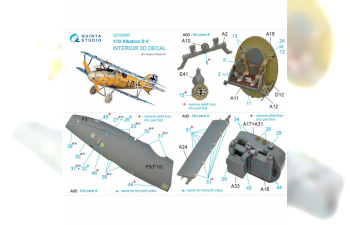 3D Декаль интерьера кабины Albatros D.V (Wingnut Wings)