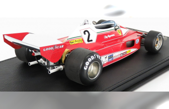 FERRARI F1 312t2 Scuderia Ferrari Sefac Team №2 Season (1976) Clay Regazzoni - Con Vetrina - With Showcase, Red