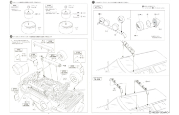 Сборная модель Toyota HiLux Surf SSR-X Wide Body '91