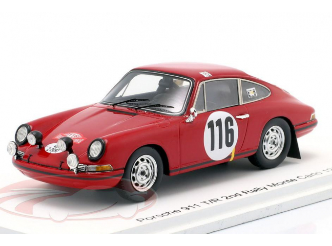 PORSCHE 911 T/R 2nd Rallye Monte Carlo Pauli Toivonen, Martti Tiukkanen (1968)