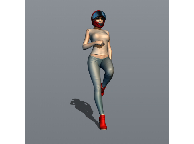 Фигурка Гонщица 6, окрашенная