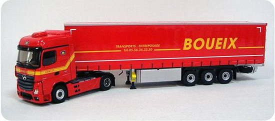 MERCEDES-BENZ ACTROS МР4 BIGSPACE с полуприцепом 'BOUEIX' 2013, red
