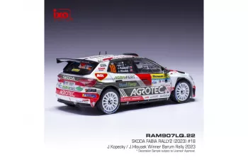 SKODA Fabia Rally2 Kopecky/Hlousek, Barum Rally (2023)