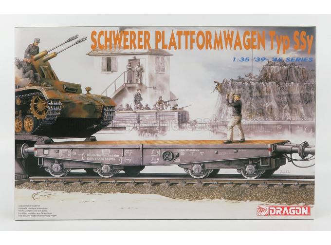 Сборная модель ACCESSORIES Schwerer Plattformwagen Typ Ssy Military