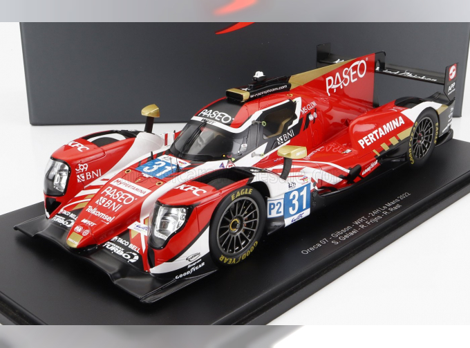 ORECA Gibson 07 Gk428 4.2l V8 Team Wrt №31 24h Le Mans (2022) S.Gelael - R.Frijns - R.Rast - Con Vetrina - With Showcase - Special Box, Red White