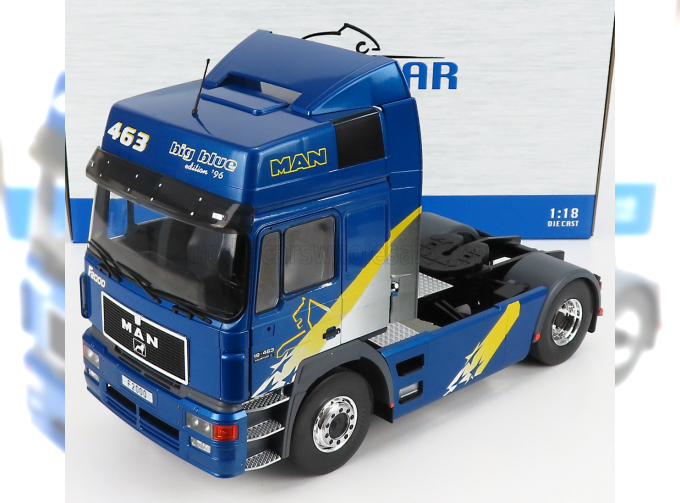 MAN F2000 Tractor Truck 2-assi Big Blue Edition 1996, Blue Yellow Grey