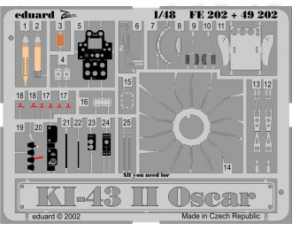 Цветное фототравление для Ki-43 II Oscar