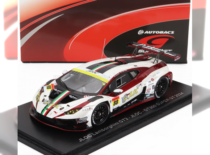 LAMBORGHINI Lamborghini Gt3 Team Jloc №88 Gt300 Class Super Gt (2024) Takashi Kogure - Yuya Motojima, White Red Black