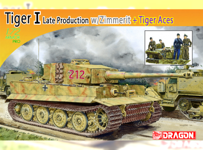 Сборная модель Tiger I Late Production w/Zimmerit + Tiger Aces