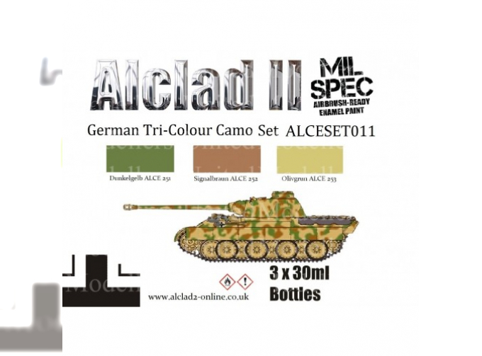 Набор красок "German Tri-Colour Camouflage (post 1943)"