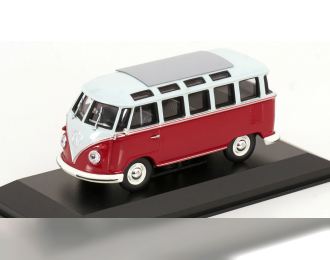 VOLKSWAGEN T1 Samba Minibus (1963), dark red / light grey