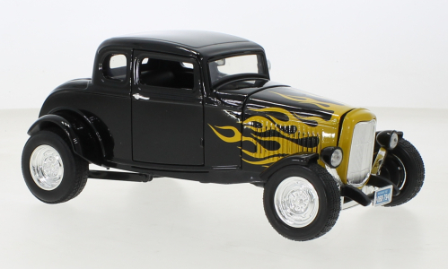 FORD Five Window Coupe (1932), black