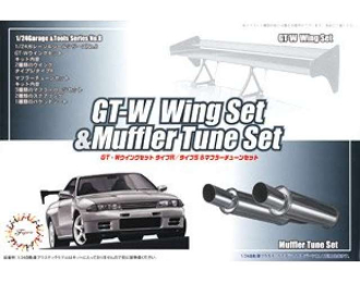 Сборная модель GT-W Wing Set and Muffler Tune Set