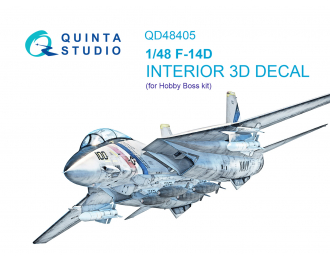 3D Декаль интерьера кабины F-14D (HobbyBoss)