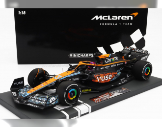McLAREN F1 Mcl36 Mercedes Team Mclaren №3 Abu Dhabi Gp (2022) Daniel Ricciardo, Orange Light Blue