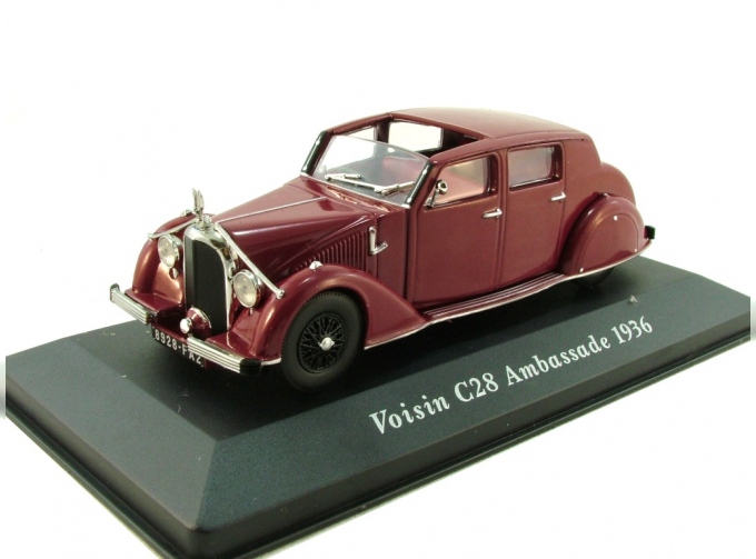 VOISIN C28 Ambassade (1936), бордовый