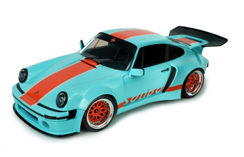 PORSCHE 911 KS-R by Khyzyl Saleem (2026), Gulf livery (light blue) / orange)