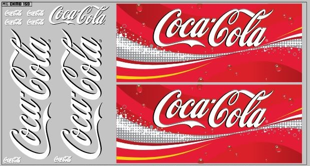Декаль НЕФАЗ-93341 Coca-Cola вариант 4 (200х140)