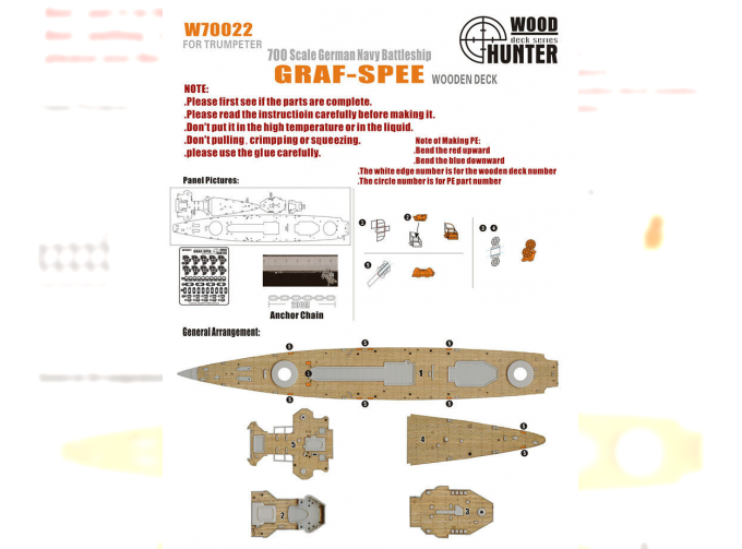 WWII German Graf-spee Panzerschiff 1939