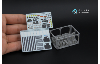 3D Декаль интерьера кабины Mercedes-Benz Wolf SSA (Neverland Hobby) (с 3D-печатными деталями)