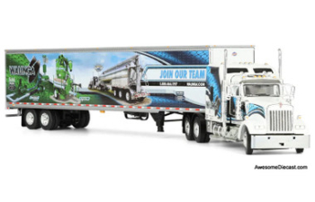 Kenworth W900L w/86 Studio Sleeper 53 Utility Trailer w/Skirts  Walinga Join Our Team