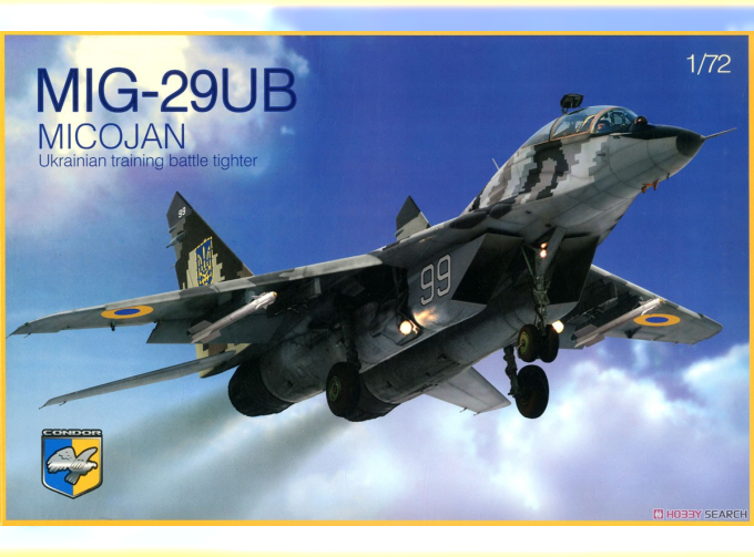 Сборная модель MiG-29 UB Soviet training battle fighter