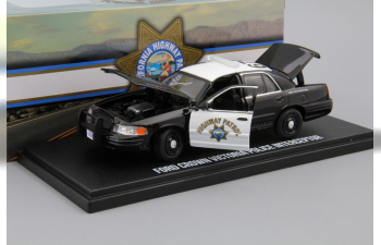 FORD Crown Victoria Police Interceptor "California Highway Patrol" (2008), black / white