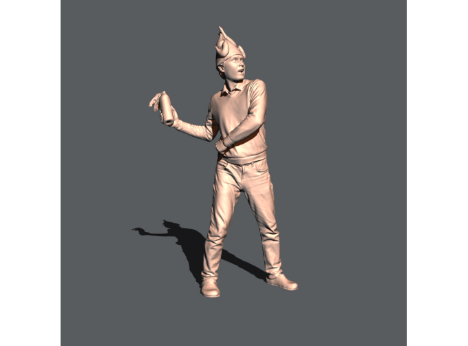 Фигура Дядя Лёня провокатор, окрашенная