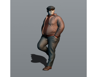 Фигура Таксист 1 (масштаб 1:24), окрашенная