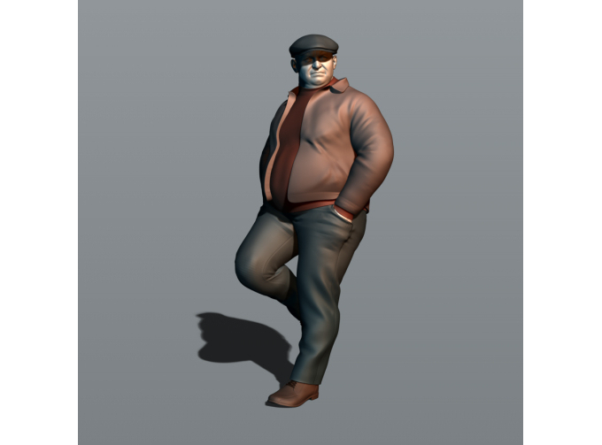 Фигура Таксист 1 (масштаб 1:24), окрашенная