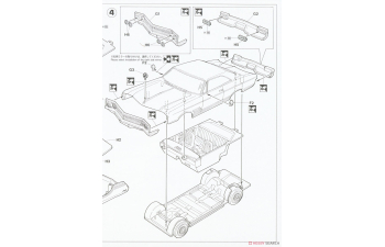 Сборная модель Egg Girls 1966 American Coupe Type B “Amy McDonnell” w/Figure