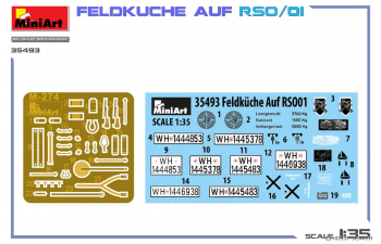 Сборная модель STEYR Rso/01 гусеничный с немецкой полевой кухней времён Второй мировой войны