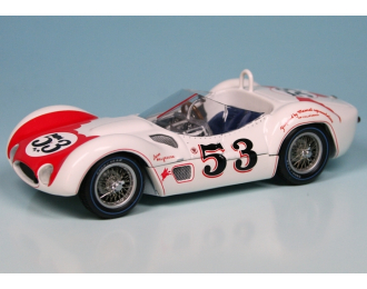 MASERATI Tipo 61 - BILL KRAUSE - WINNER RIVERSIDE LA TIMES GP FOR SPORTS CARS 1960, white