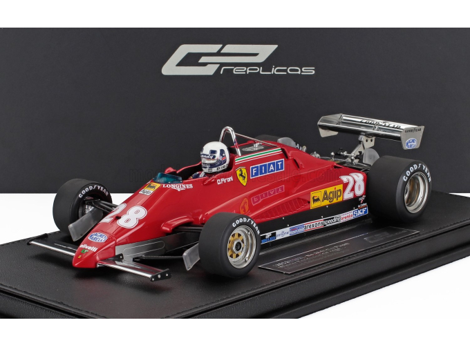 FERRARI F1 126c2 (late Version) №28 Winner Holland Zandvoort Gp (with Pilot Figure) (1982) Didier Pironi, Red