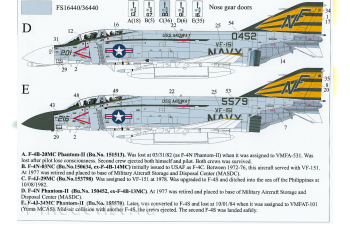 Декаль для F-4J Phantom-II VF-151, без тех. надписей