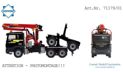 MAN TGS 3-achs Neubauer Doll Langholzlader, 1:50