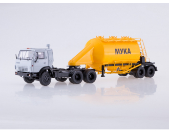 Камский грузовик 54112 с полуприцепом-муковозом АСП-25