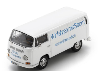 VOLKSWAGEN T2a Box Van "Wirfahrenmit Strom umweltfreundlich" (1967), white