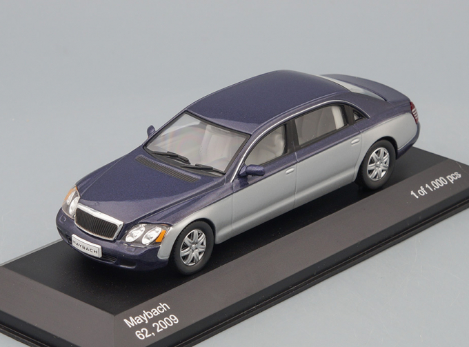 MAYBACH 62 (2009), metallic blue / silver