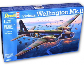 Сборная модель Британский бомбардировщик Vickers Wellington  MK. II